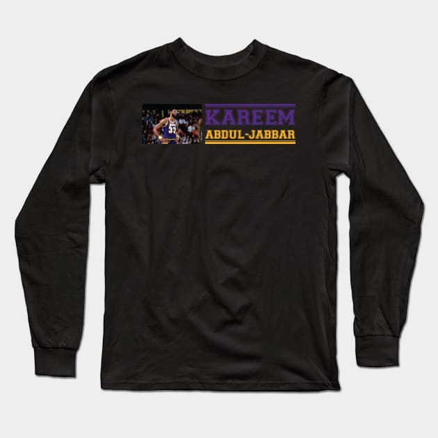 Kareem Abdul Jabbar Long Sleeve T-Shirt by BAOM_OMBA